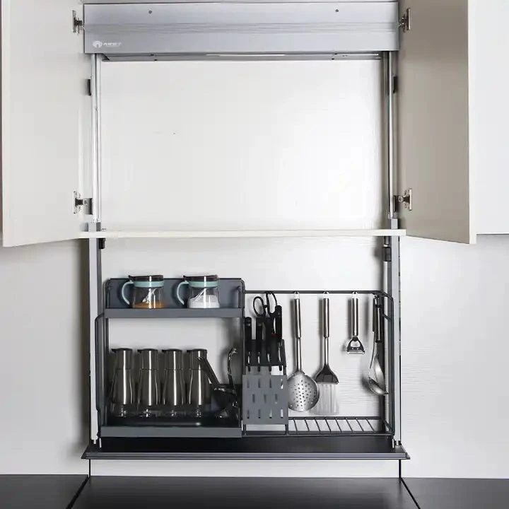 Modern Design Kitchen Closet Accessories Cabinet Automation Lift Rack