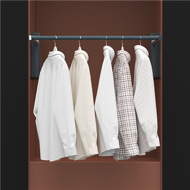 Ystafell Wely Cwpwrdd Dillad Smart Gwialen Dillad Codi